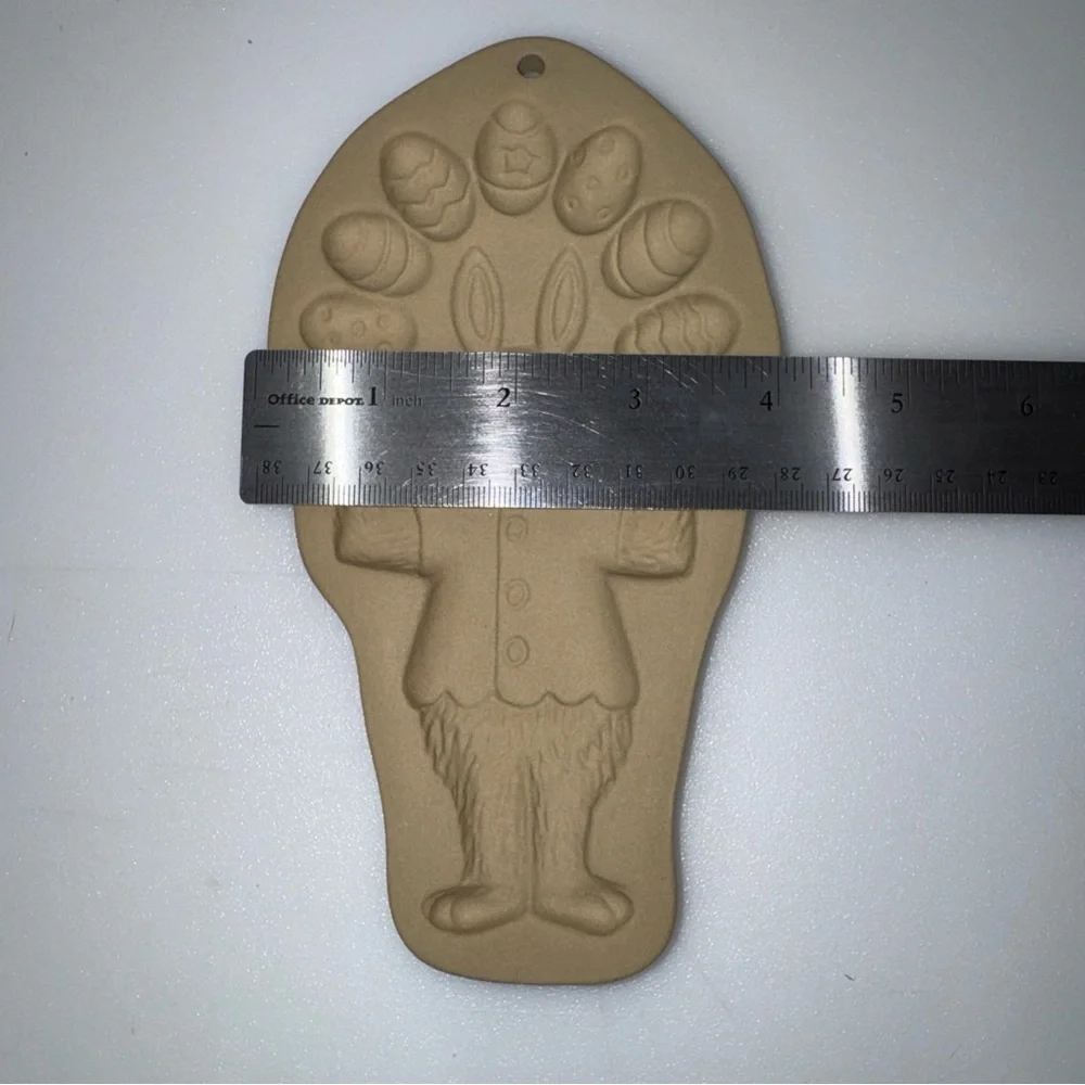 Vintage Brown Bag Cookie Mold Easter Bunny Rabbit W Eggs Hill Design Inc. 1993